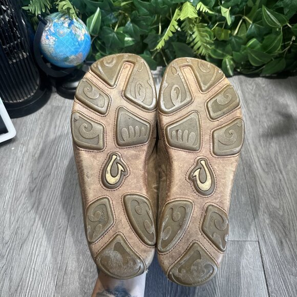 Olukai Moloa Men's Leather Slip On Shoes Water Beach Brown Size 11 - Picture 7 of 10